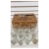 12 Coca-Cola 12oz Glass Set w/ Box