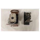Vintage Kodak Camera and a Vintage Polaroid Camera