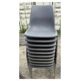 Grey Plastic Molded Chairs