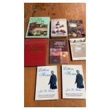 Asst. Books, Depression Glass, Buttons, Etc.