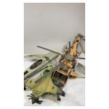 Helicopter & Airplane Plastic Toys