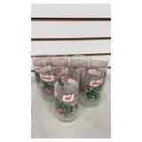 8 Budweiser Glasses w/ box