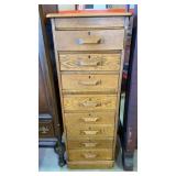 Early Oak 8 Drawer Chest