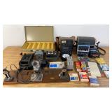 Assortment of Cameras and Camera Parts