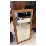 Early Oak Framed Mirror