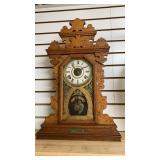 Oak "Time is Money" Clock