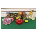 M&M Holiday Tins and Holiday Candy Holder