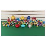 Assortment of Plastic M&M Toys