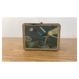 Vintage Space Theme Metal Lunch Box