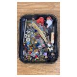 Coca Cola Tray with  Miscellaneous Items