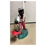 Vintage Concrete Lawn Jockey Statue
