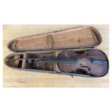 Antique Violin in Wooden Case