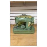 Green Vintage Singer Sewing Machine