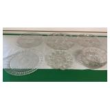 Asst. Clear Glass Serving Dishes, Glass Bowl