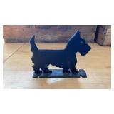 Cast Iron Scottie Dog Door Stopper/ Boot Scraper