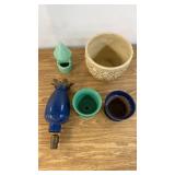 2 Plant Pots, Table Lamp Base, Wishing Well