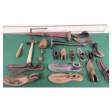 Asst. of Cast Iron Cobblers Shoe Mold and Tools