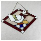 Stained Glass Diamond Shape Sun Catcher