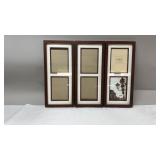 3- Matted Picture Frames, 8x18