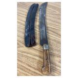 Vintage Curved Machete with Makers Mark