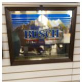 Busch Beer Advertising Mirror
