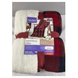 Printed Sherpa Throw Blanket 50" W X 60ï¿½ L