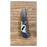 Folding Knife Depicting a Flying Eagle on Handle