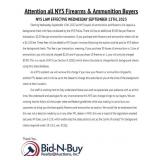 NYS Firearm & Ammuniton Laws