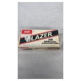 CCI Blazer 38 Special Ammunition 45 RDS