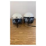 2 Motorcycle Helmets