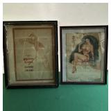 1948, 1956 Calendar Girls- Framed