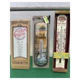 3 Advertising Thermometers - See Photos
