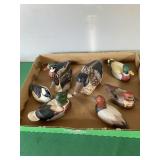 Box of 8 Small Mallard Ducks (Ceramic?)