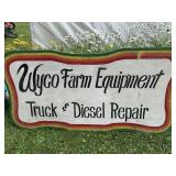 Wyco Farm Equipment One Sided Sign, 36" x 72"