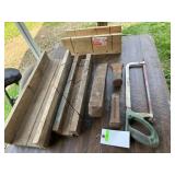 3 Miter Boxes, Hack Saw, Go Devil Head, 2 Wedges