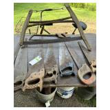 Collection of Hand Saws, Old Buck Saw, Meat Sawc