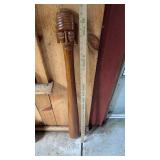 Wooden Tribal Head Paddle