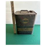 Sunoco Mercurry Motor Oil Can