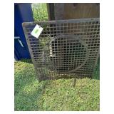 Large 29 1/2" Cast Iron Grate W/19" Center Grate