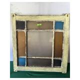 Stain Glass Window Sash - 23 1/2" Wide X 24" High