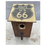 This is Nice: "US Route 66" On Roof of Bird House
