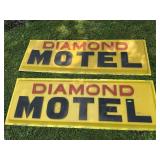 2- Diamond Motel Plastic Inserts, 231/2" x 71"