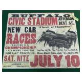 Poster-New Car Races- Late Model 1950-54, 22"x28"