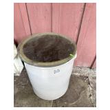20 Gal Crock- Cracked - Glass Top