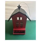 Metal Barn- Bird Feeder
