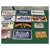 10 Advertising  Auto Dealer Plates, 2- MC Plates