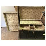 Large Steamer Trunk With Double Tray