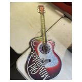 Metal Guitar Sign: "Old Milwaukee Beer