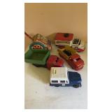 Early Metal Trucks, Pull Toy - see Pictures