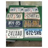 8- Asst. State License Plates- 1 NY Match Set